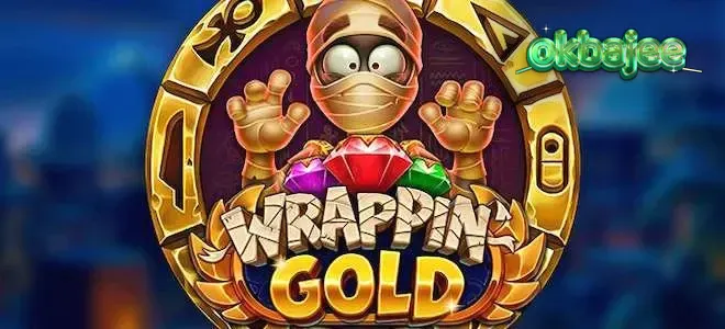 Wrappin’ Gold স্লট গেমের একটি দৃশ্য যেখানে মমি খুফু তার রত্ন উদ্ধারের জন্য প্রস্তুত।